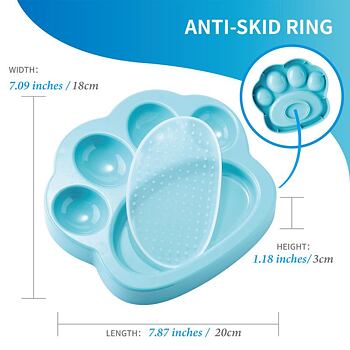 PetDreamHouse zpomalovací miska Paw 2 v 1 Mini