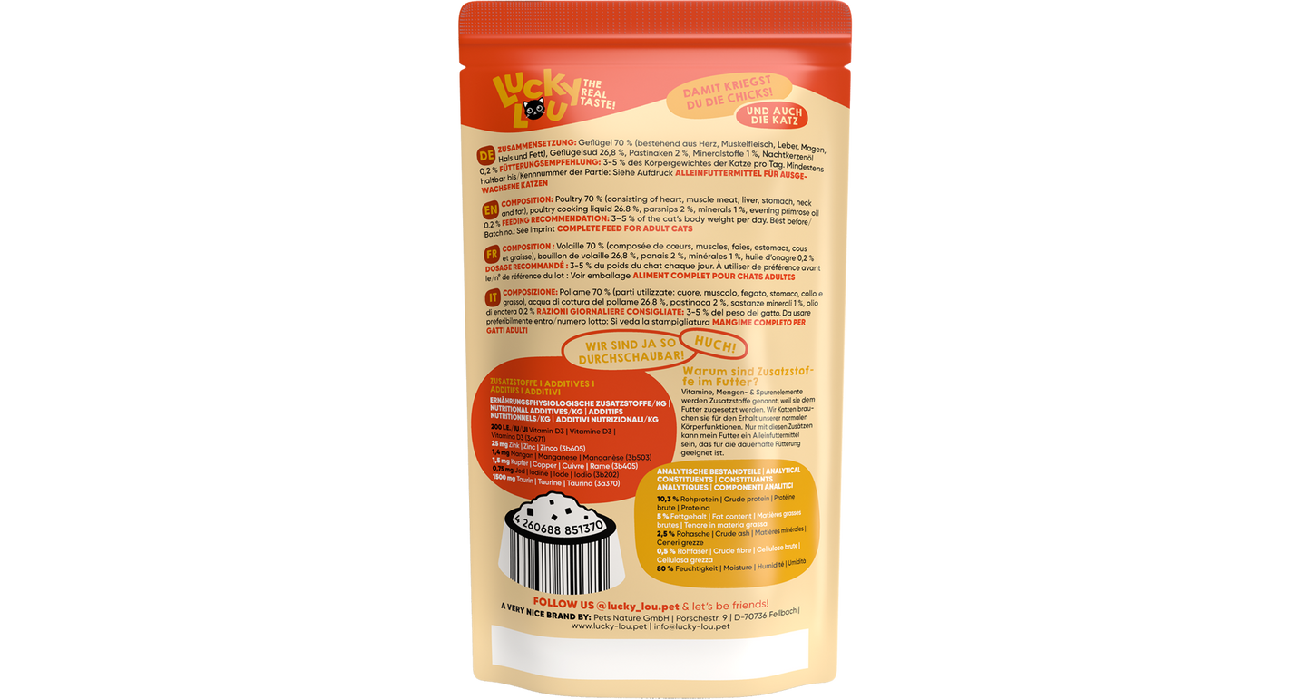 Lucky Lou Lifestage Adult s drůbežím masem 125 g