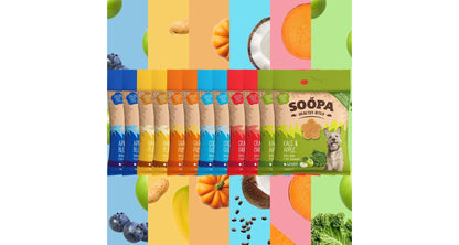 Dentální tyčinky Soopa Puppy s banánem a dýní 100 g