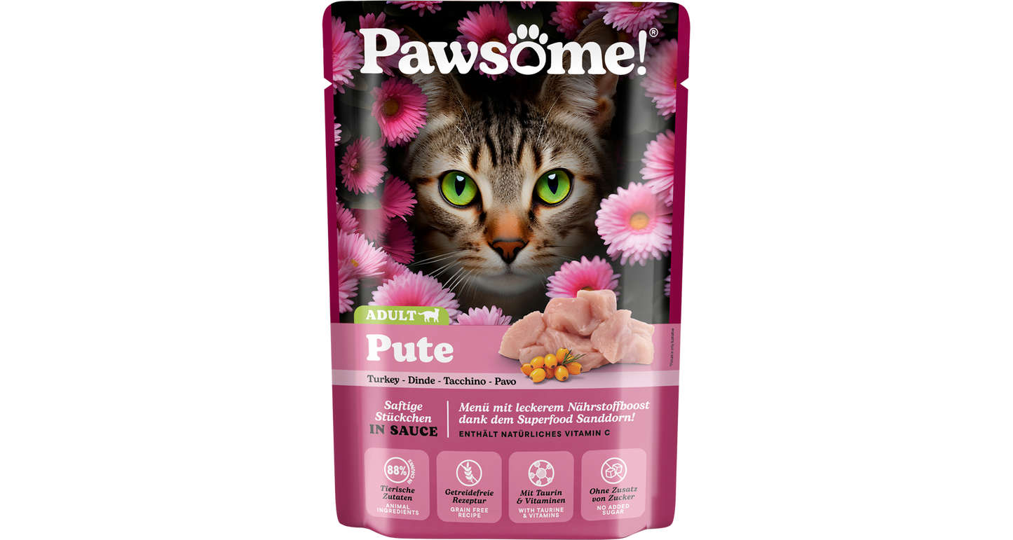 Pawsome! Adult s morčacím mäsom 85 g
