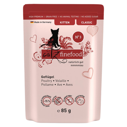Kapsička pro koťata CF Classic Kitten No.3 - s drůbežím masem a brusinkami 85 g