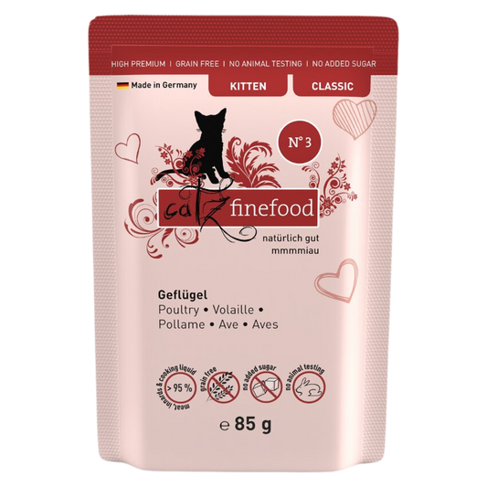 Kapsička pro koťata CF Classic Kitten No.3 - s drůbežím masem a brusinkami 85 g