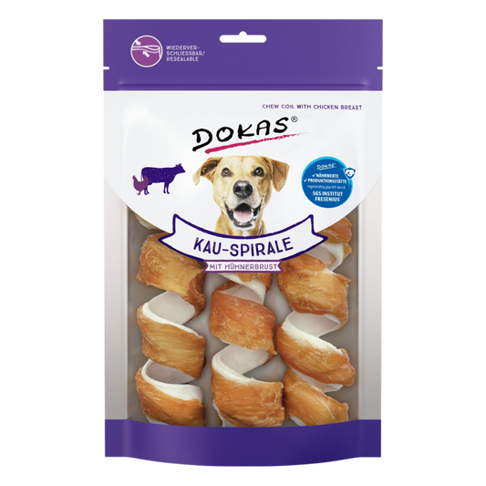 Dokas Spirály z hovězí kůže obalené kuřecím masem 110 g