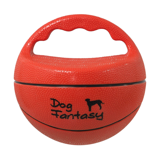 Hračka Dog Fantasy Ball míč s rukojetí pískací 15 cm