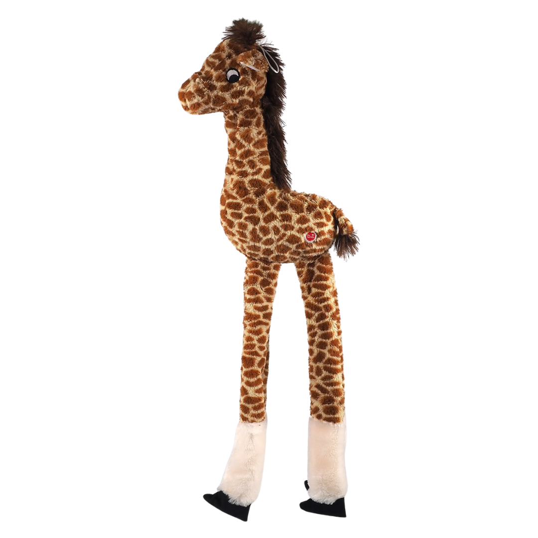 Hračka Dog Fantasy Jumbo žirafa pískací a šustící 87 cm