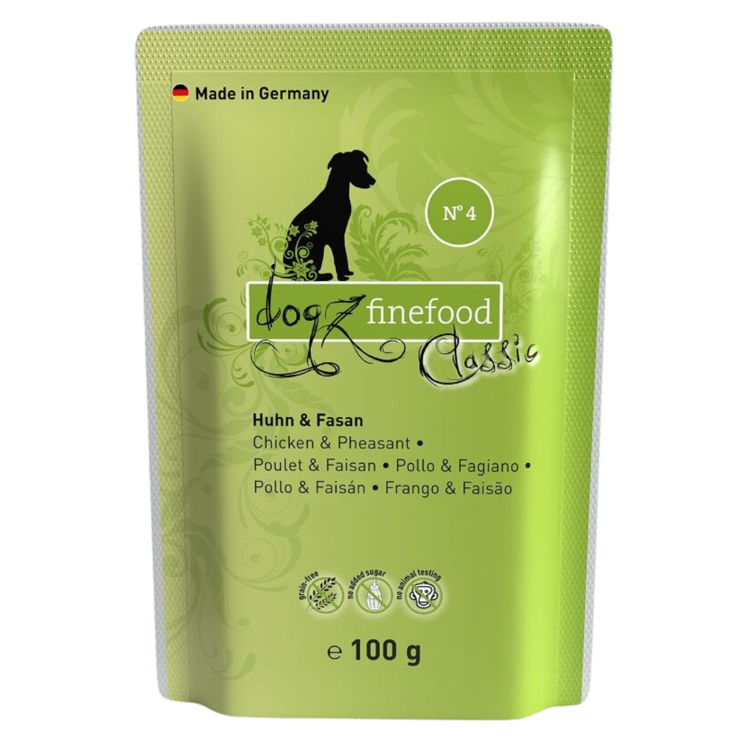 Vreciek. DF No.4 - s kuracím a bažantím mäsom 100 g 
