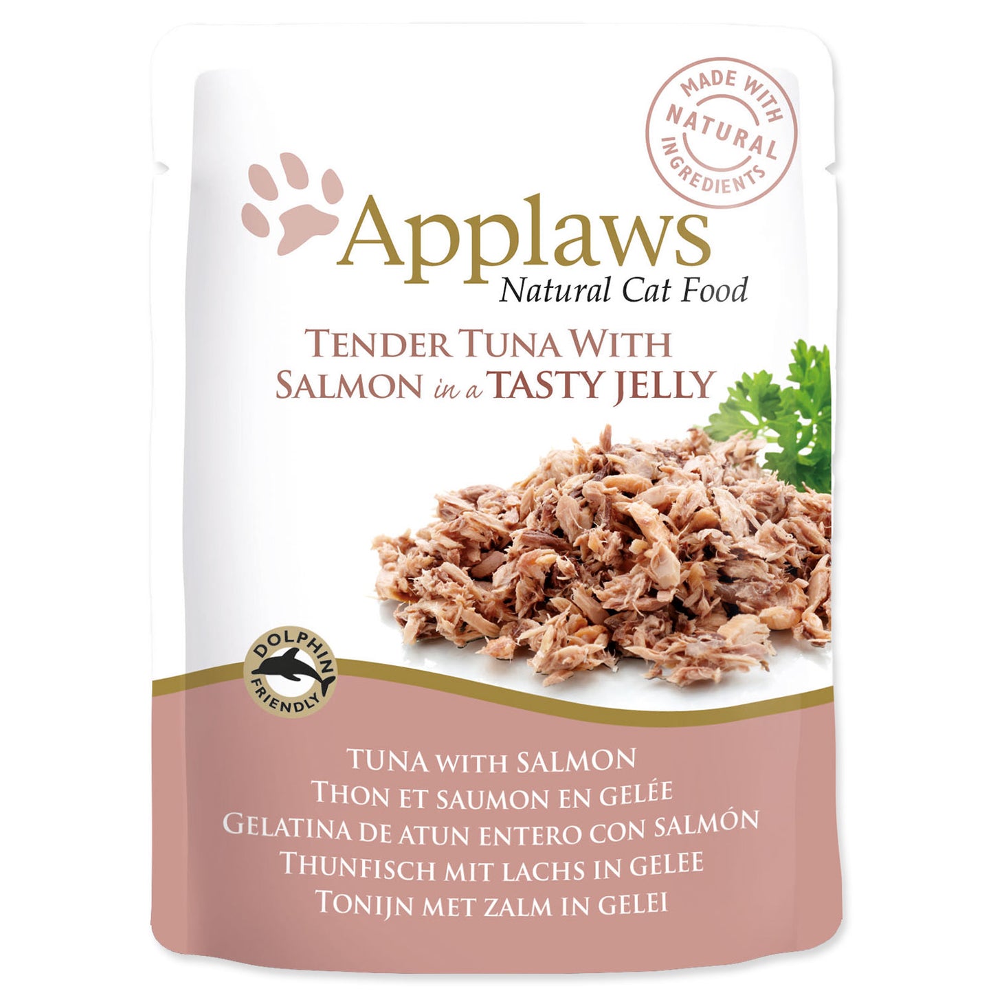 Kapsička APPLAWS Cat Pouch Tuna Wholemeat with Salmon in Jelly 70g