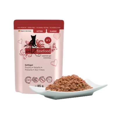 Kapsička pro koťata CF Classic Kitten No.3 - s drůbežím masem a brusinkami 85 g
