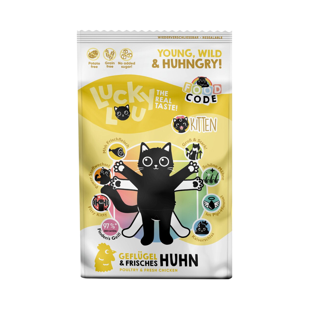 Lucky Lou Kitten Geflügel & Huhn s kuřecím 750 g