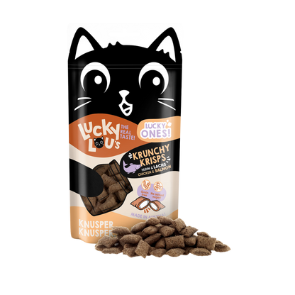 Lucky Lou Lucky Ones Krunchy Krisps Kuře a losos 60 g