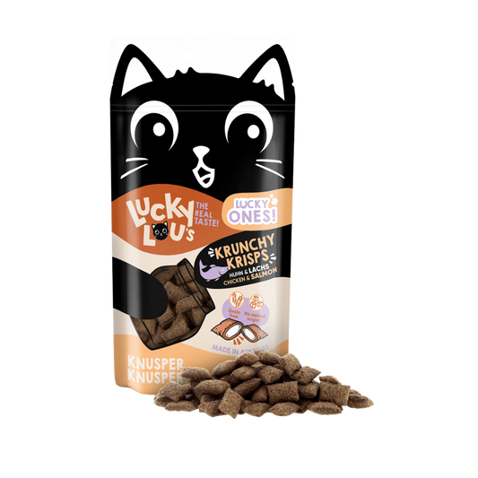 Lucky Lou Lucky Ones Krunchy Krisps Kuře a losos 60 g