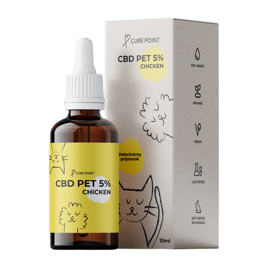 Olej CBD PET 5% kura 10 ml