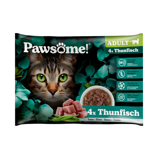 Pawsome! Adult s tuňákem masem Multipack 4 x 85 g