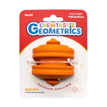 Petdreamhouse Chewtastic Geometrics Geo-Hex – oranžová