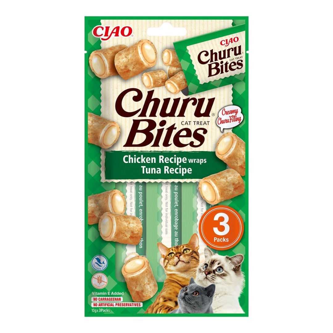 Pochoutka Churu Bites wraps kuře & tuňák 3 x 10 g
