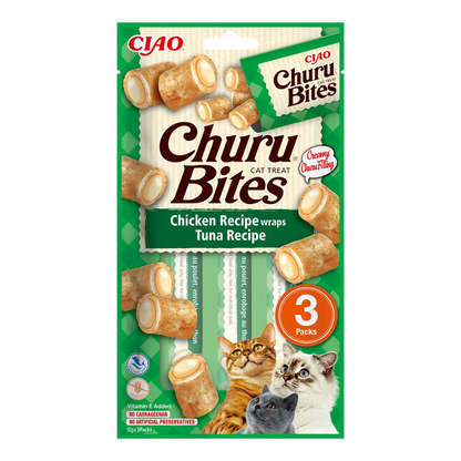 Pochoutka Churu Bites wraps kuře & tuňák 3 x 10 g