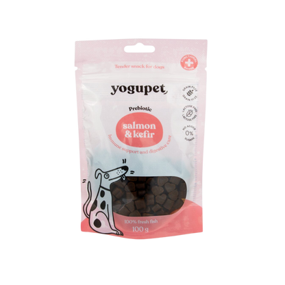 Yogupet Snack pro psy – s lososem a kefírem 100 g