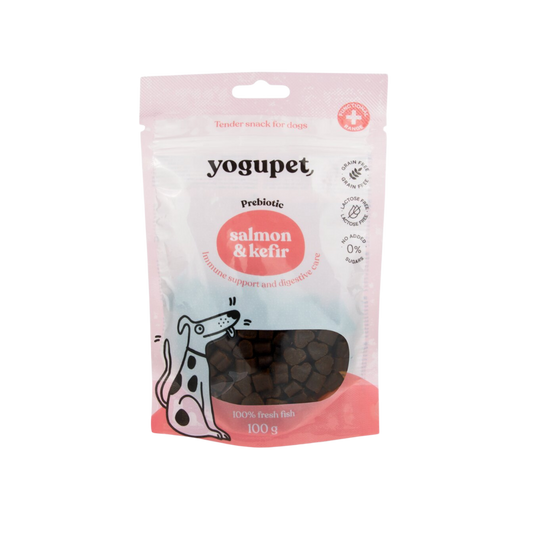 Yogupet Snack pro psy – s lososem a kefírem 100 g