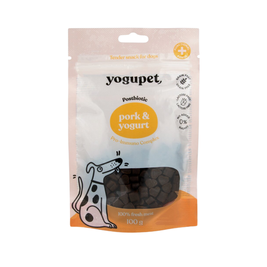 Yogupet Snack pro psy – s vepřovým masem a jogurtem 100 g