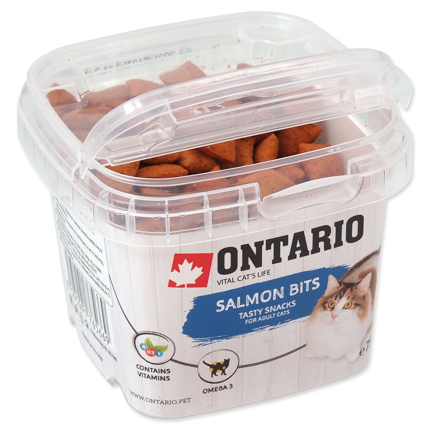 Pochoutka Ontario losos, polštářky 75 g