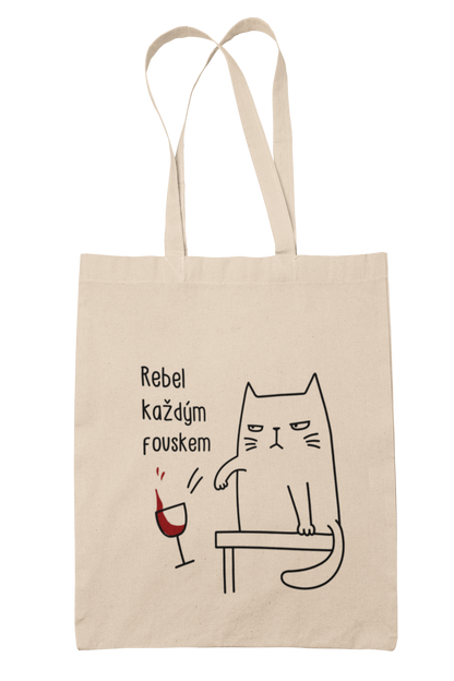 Bavlněná plátěnka REBEL KAŽDÝM FOUSKEM